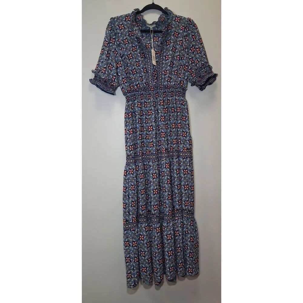Max studio womens xl tiered maxi dress cottagecore fairy boho resort beach boho